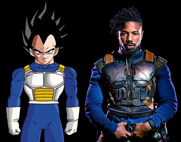 michael b jordan dragon ball z